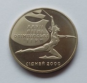2 Hrywny Ukraina 2000 r.-Olimpia w Sydney-Gimnast.