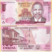 MALAWI 100 KWACHA 2017 UNC