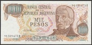 ARGENTYNA 1000 pesos 1976/83  - stan bankowy UNC