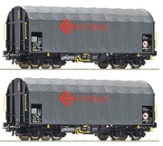 Roco 76039 zestaw 2 wagonów plandekowych ERMEWA