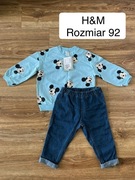 Zestaw bluza i spodnie H&M rozmiar 92 Myszka Miki dla chłopca