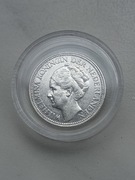 Holandia 25 cent 1941r Wilhelmina srebro 