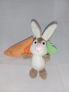 Uroczy królik,zając w marchewce, maskotka,prezent 