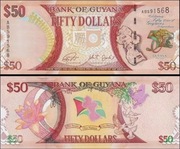 GUJANA 50 DOLLARS 2016 UNC