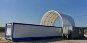 Zadaszenie kontenerowe wiata garaż magazyn 6x12 m