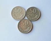 5 #Zestaw 50 gr, groszy 1983, 1984, 1985 od 1 zł 