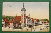 Pocztówka Gdańsk-Danzig Dworzec 1929
