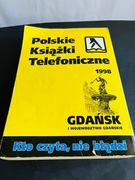 KSIĄŻKA TELEFONICZNA GDAŃSK 1998r.