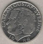 Szwecja 1 korona krona 1989, 25 mm