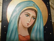 Matka Boża PNEUMATOFORA,z Duchem Św.-ikona pisana