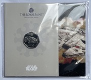 STAR WARS 50p Falcon Millenium 2024 ANGLIA UNC