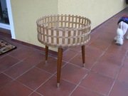 stary drewniany kwietnik- barek/ stolik 