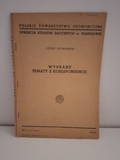 J.Szymański ,,WYBRANE TEMATY Z KORESPONDENCJI,,