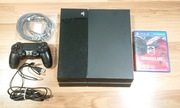 Ps4 PlayStation 4 500gb + pad + 2 gry + kable nowa pasta