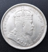 MONETA 1 Dolar  Edward VII 1907 kopia 17.76g