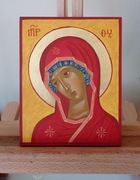 Ręcznie pisana ikona Matki Bożej tempera 
