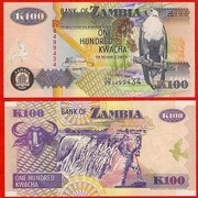 ZAMBIA 100 KWACHA  UNC