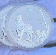 Srebrna moneta Lunar III Rok Tygrysa 2022, 1oz