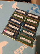 Pakiet 10x Pamięć ram DDR3 1.5v 2gb 10600s 1333