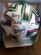 Piłka Unifo Pro Adidas z autografem Jerzego Dudka