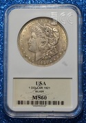 1 DOLLAR 1921 MS60