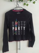 M&S czarna bluzka top party 158