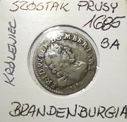 Szóstak 1685 B.A. KRÓLEWIEC, Prusy-Brandenburgia