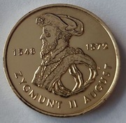 Moneta 2 zł ZYGMUNT II AUGUST - 1996 r. PIĘKNA