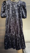 Welurowa sukienka dla dziewczyny r. 146-152