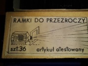 Ramki do slajdów -przezroczy z PRL lata 80-te