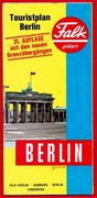 BERLIN mapa turystyczna 1990 rok