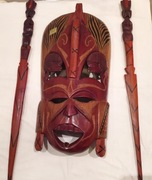 Maska afrykańska + dwie włócznie gratis