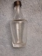 Stara szklana mała buteleczka bezbarwna