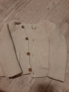 Sweterek biały dla dziewczynki John Lewis 3-6 msc
