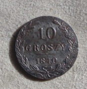10 groszy 1840 srebna
