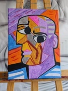 Obraz abstrakcyjny "Picasso" malowany na płótnie
