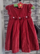 Czerwona  sukienka dla dziewczynki  bawełna 3 lata