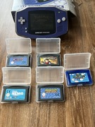 GameBoy Advance + etui +5 gier + box!