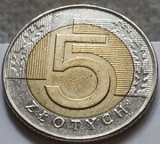 5 zł złotych 1996 r. 