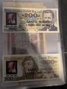 Banknoty 500 zł 200 zł Santo Subito Jan Paweł 2 II