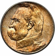Moneta obiegowa II RP 5zlJózef Piłsudski 1936r