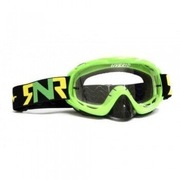 Hybrid TEAR OFF Gogle Lime Green,Matt Blue