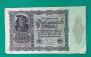 Banknot 50000 marek , 1922 r , Niemcy