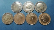 Stara Anglia - zestaw 7 monet one penny