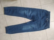 Spodnie joggery, Denim, r 140, długość całkowita 83cm,