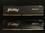 Kingston FURY Beast DDR4 16GB (2x8GB) 3600MHz CL17
