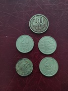 ZSRR 20 kopiejek 1961,62,81,85 + 50k 1979