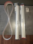 Dwie rolety DZIEŃ NOC wewnętrzne w białej kasecie balkon 64x220cm Mardom
