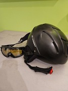 Kask narciarski z goglami Blizzard Mega Black