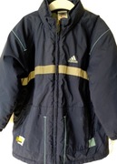 Adidas pikowana ciepła kurtka 104 110 granat sport